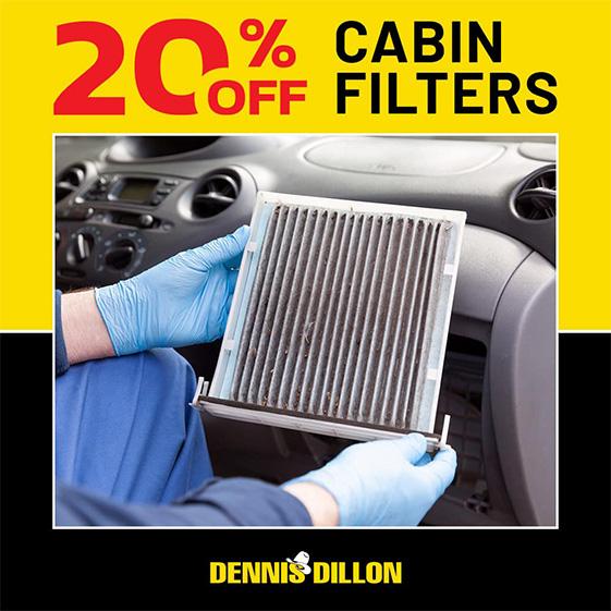 20% OFF CABIN FILTERS