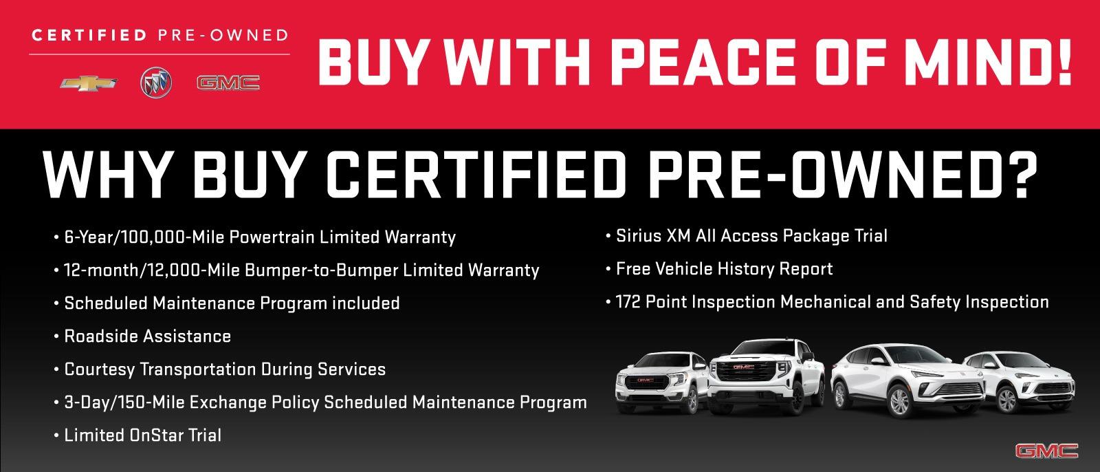 Buy With Peace of Mind? Why Buy Certified Pre-Owned?
