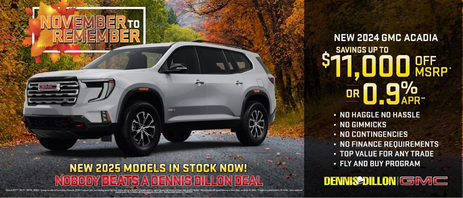 New 2024 GMC ACADIA