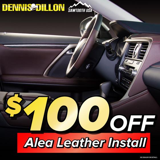 $100 OFF Alea Leather Install