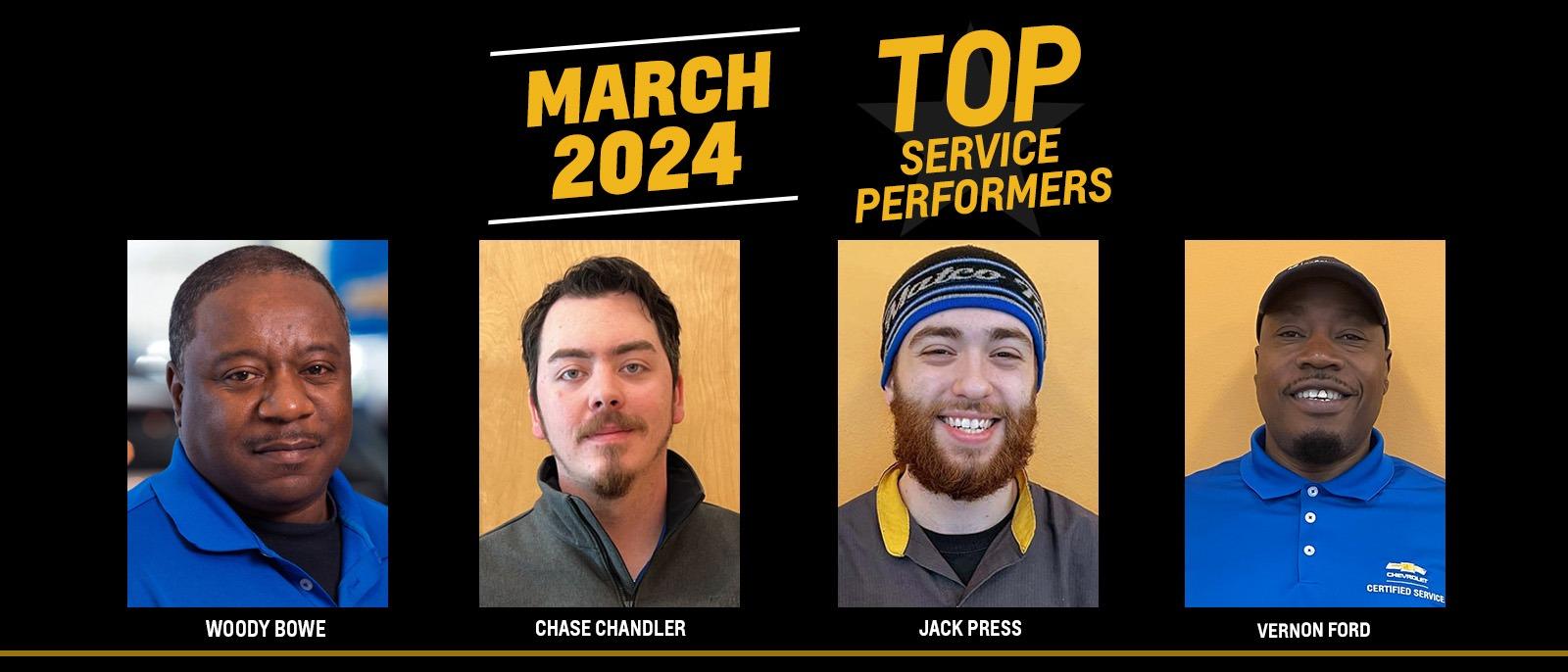 Top Service Performers