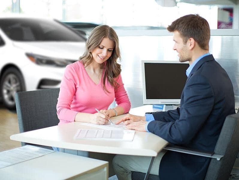 Woman in financing department