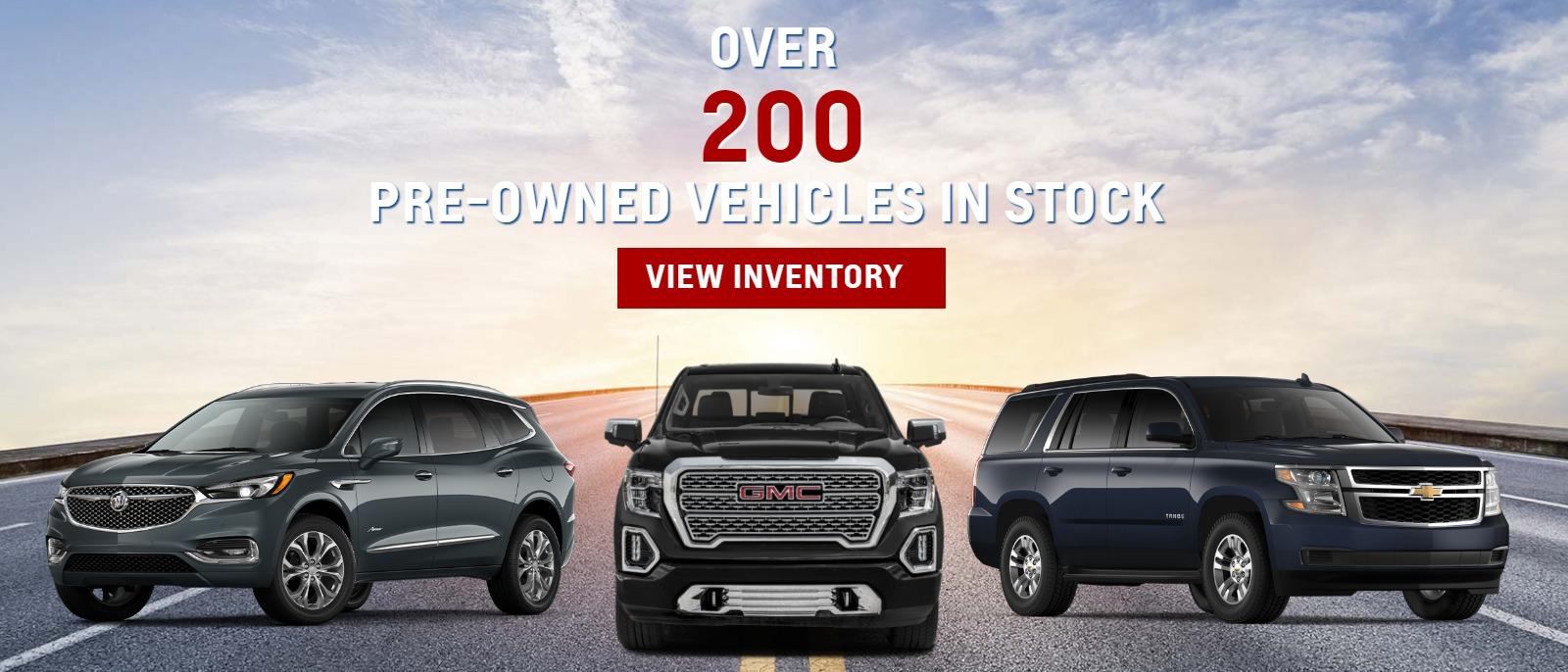 Over 1500 pre-owned vehicles in stock