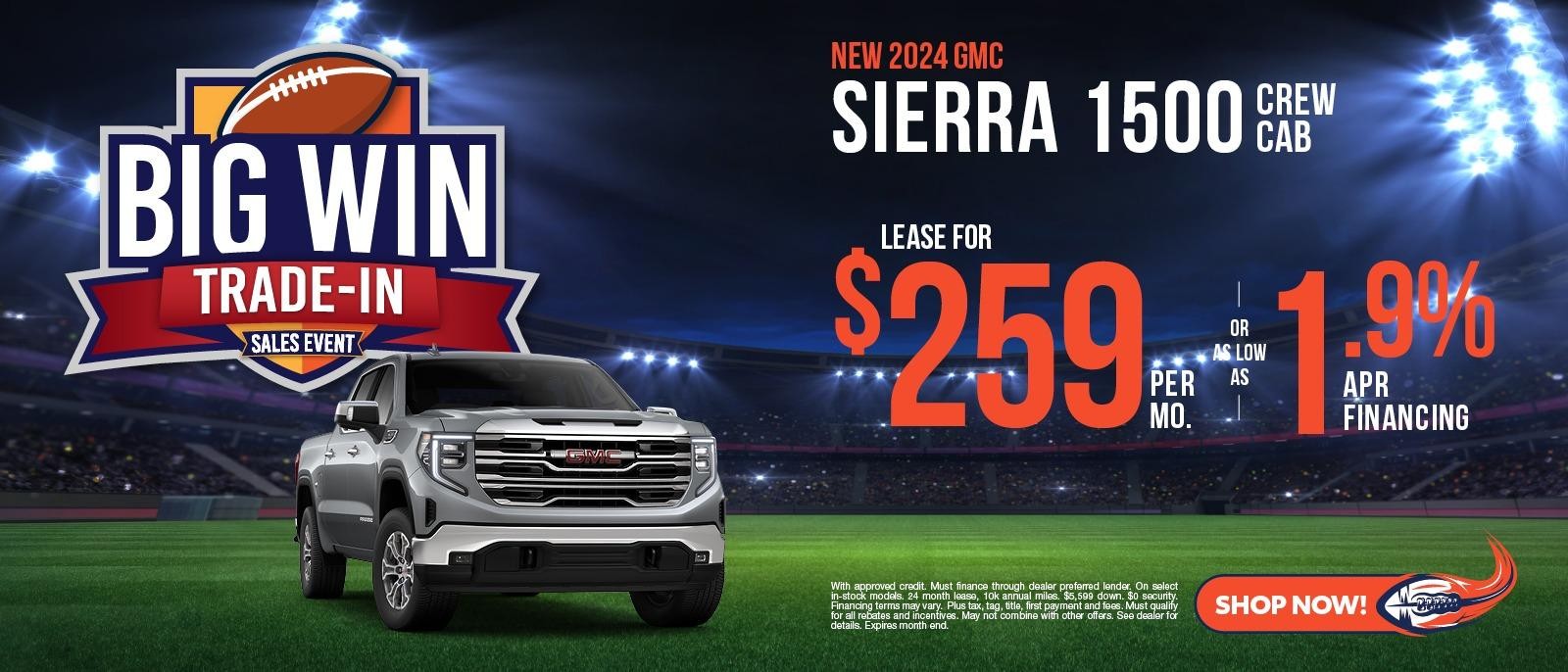 Lease for $259 per mo. OR as low as 1.9% APR Financing