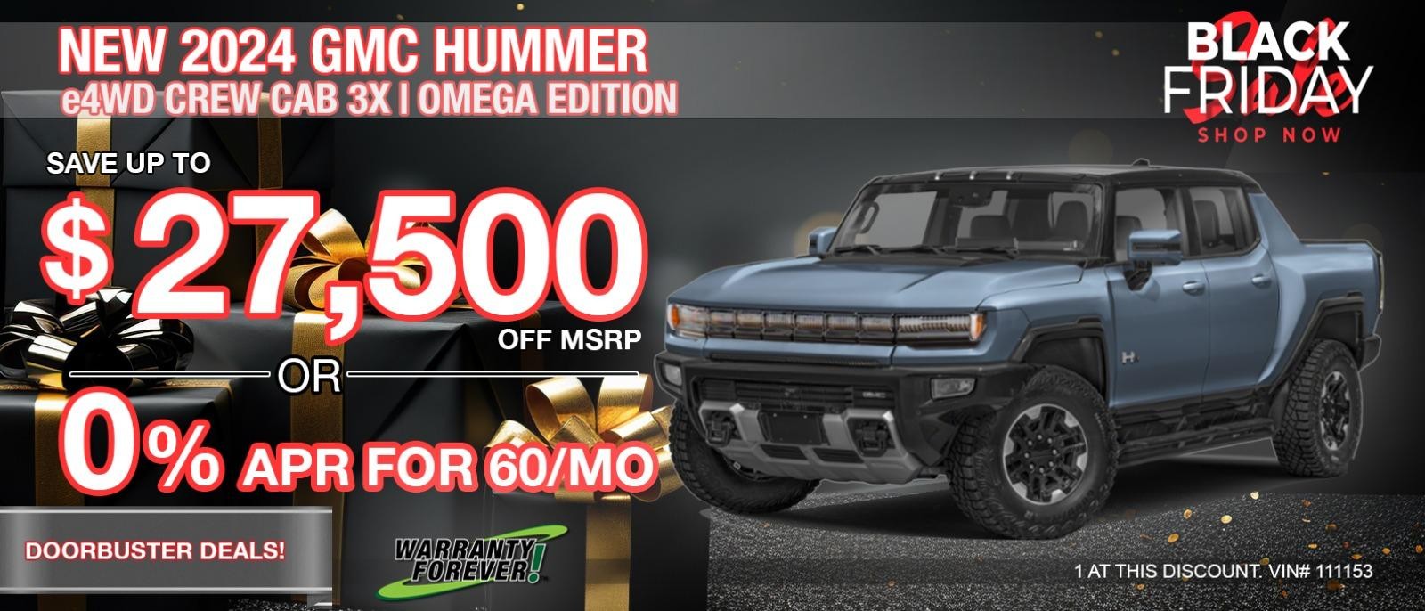 2024 GMC Hummer e4WD CREW CAB 3X | OMEGA EDITION. Save up to $27,500 off MSRP.  BIG SAVINGS on All In-stock Hummer EV's.