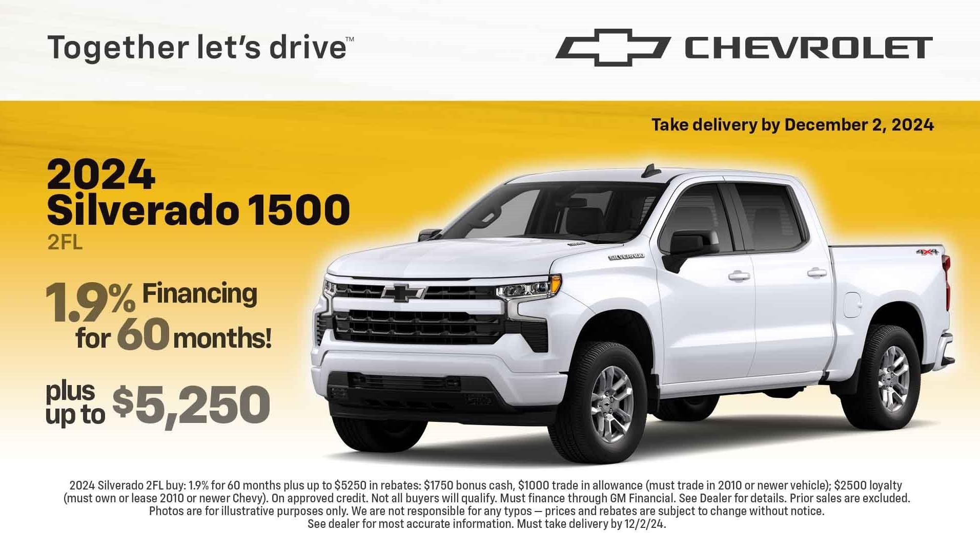 2024 Silverado 1500 APR/Savings Offer