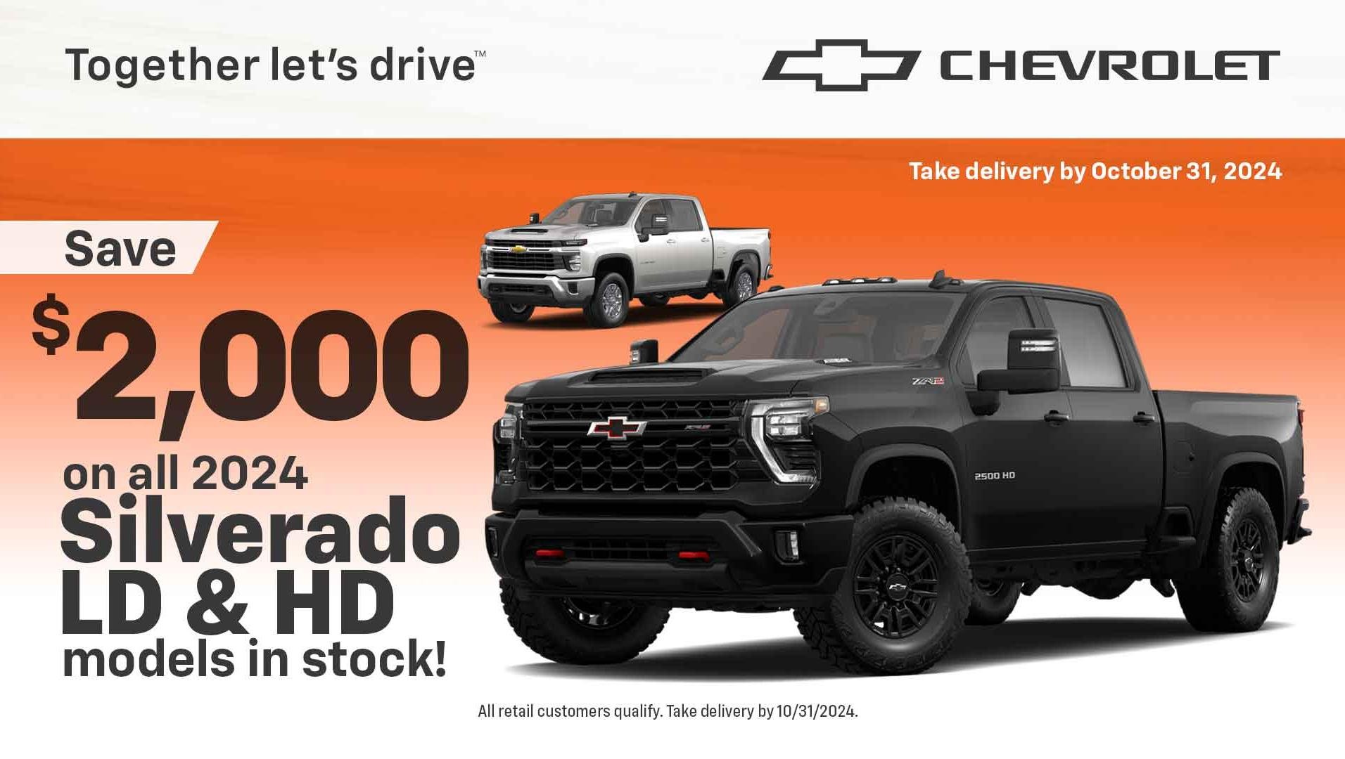 2024 Silverado Dealer Savings