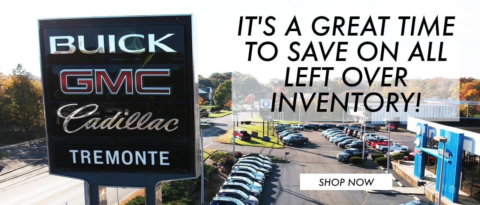 It's a great time to save on all left over Inventory