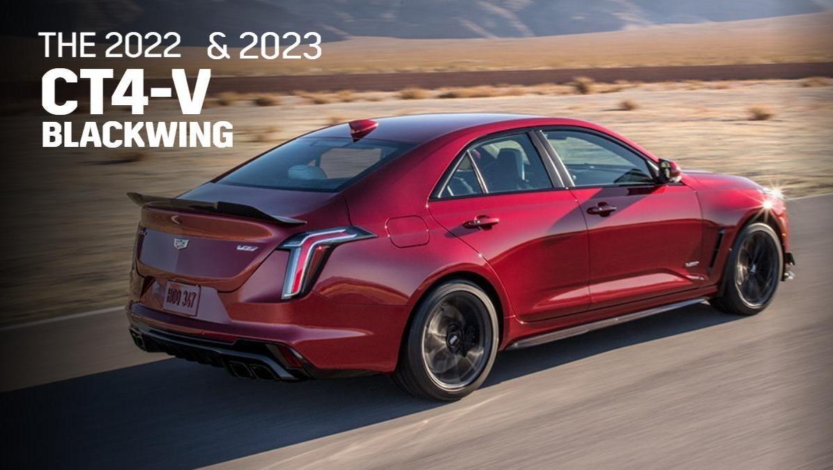 2022 Cadillac CT4-V on track