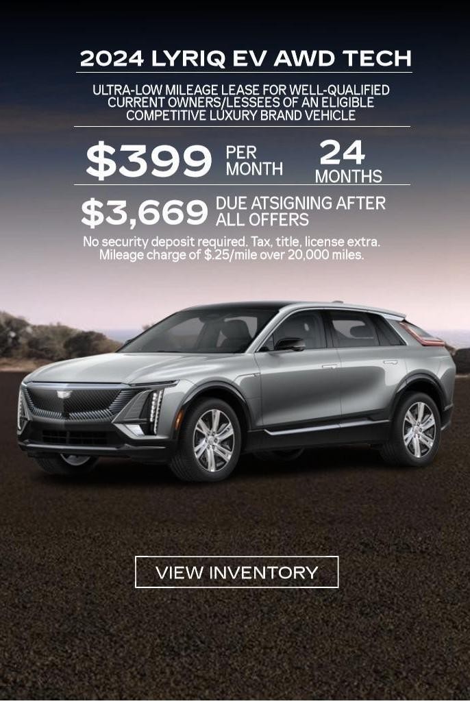 Cadillac Lyriq Offer Graphic