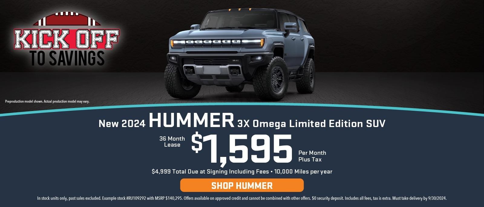 New 2024 GMC HUMMER EV 3X Omega Limited Edition SUV