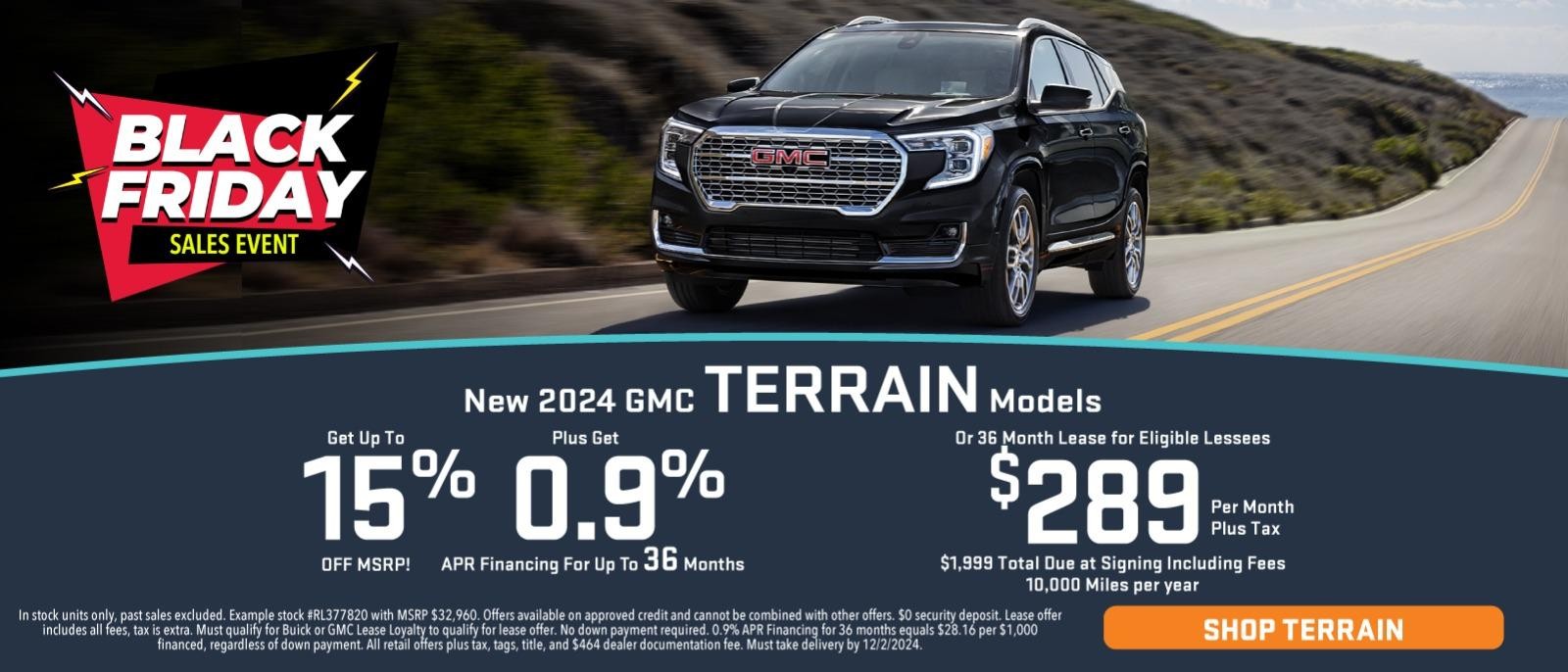 New 2024 GMC Terrain Models