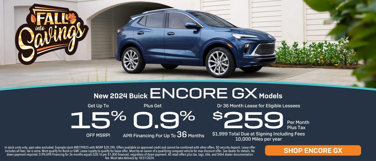 New 2024 Buick Encore GX Models