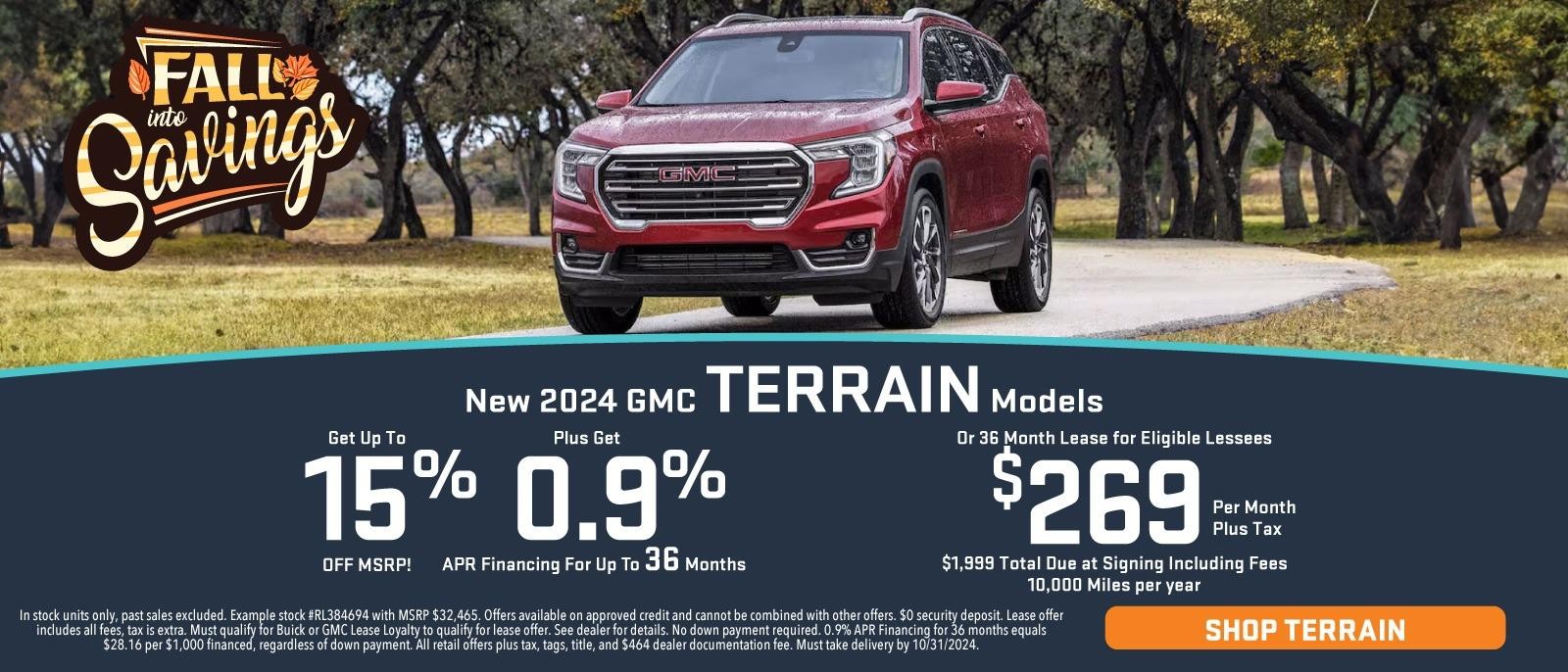 New 2024 GMC Terrain Models