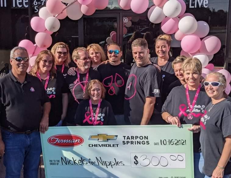 Nickels For Nipples Breast Cancer Fundraiser - Ferman Chevrolet of Tarpon Springs 