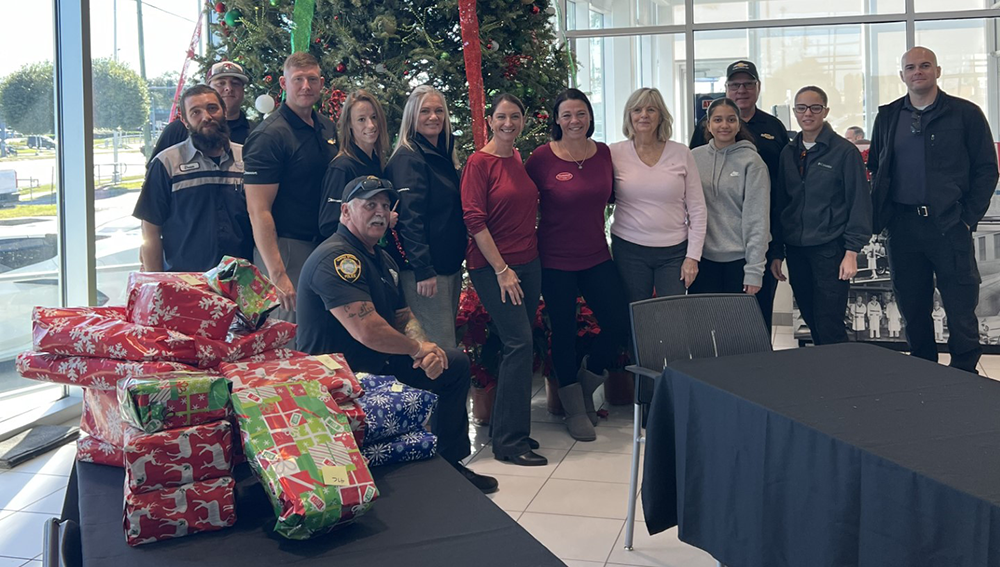 The Gift Wrapping team for Cops N Kids program at Ferman Chevrolet of Tarpon Springs