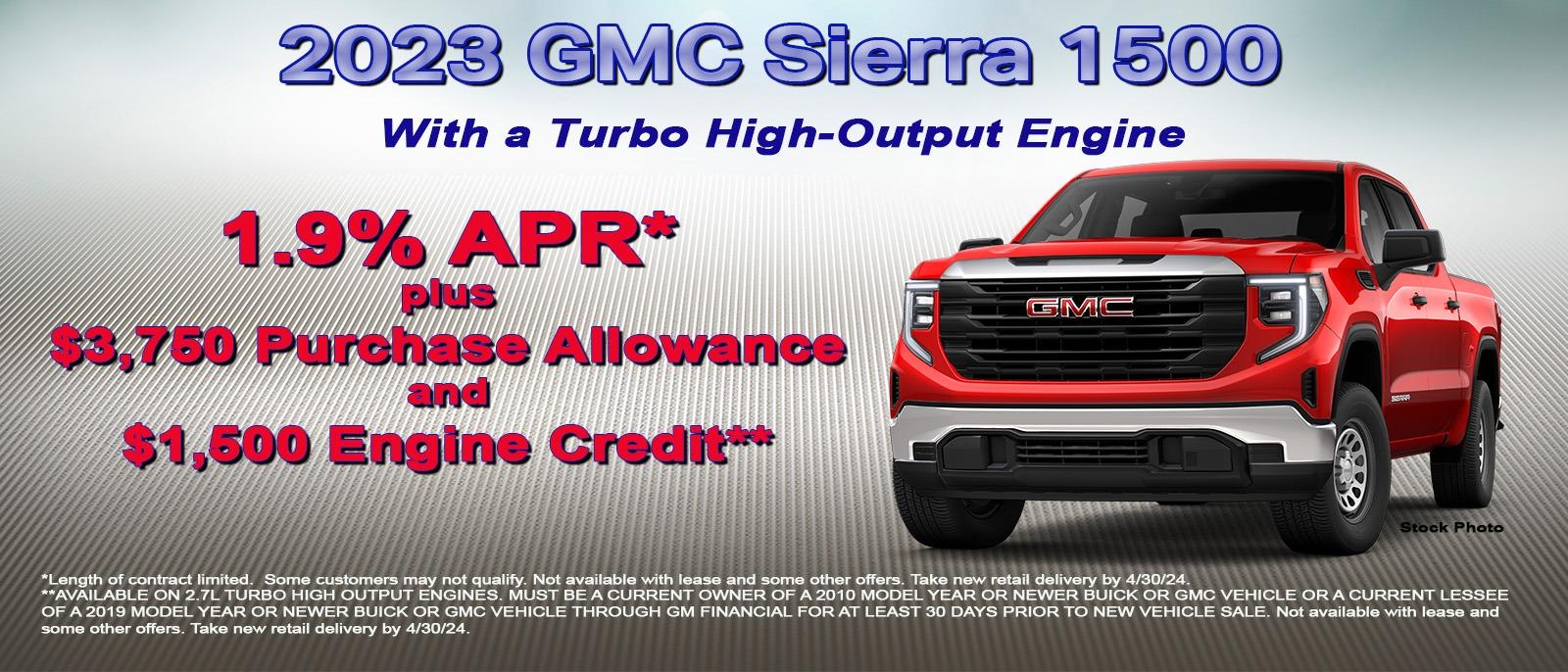 Get a great deal on your new GMC Sierra