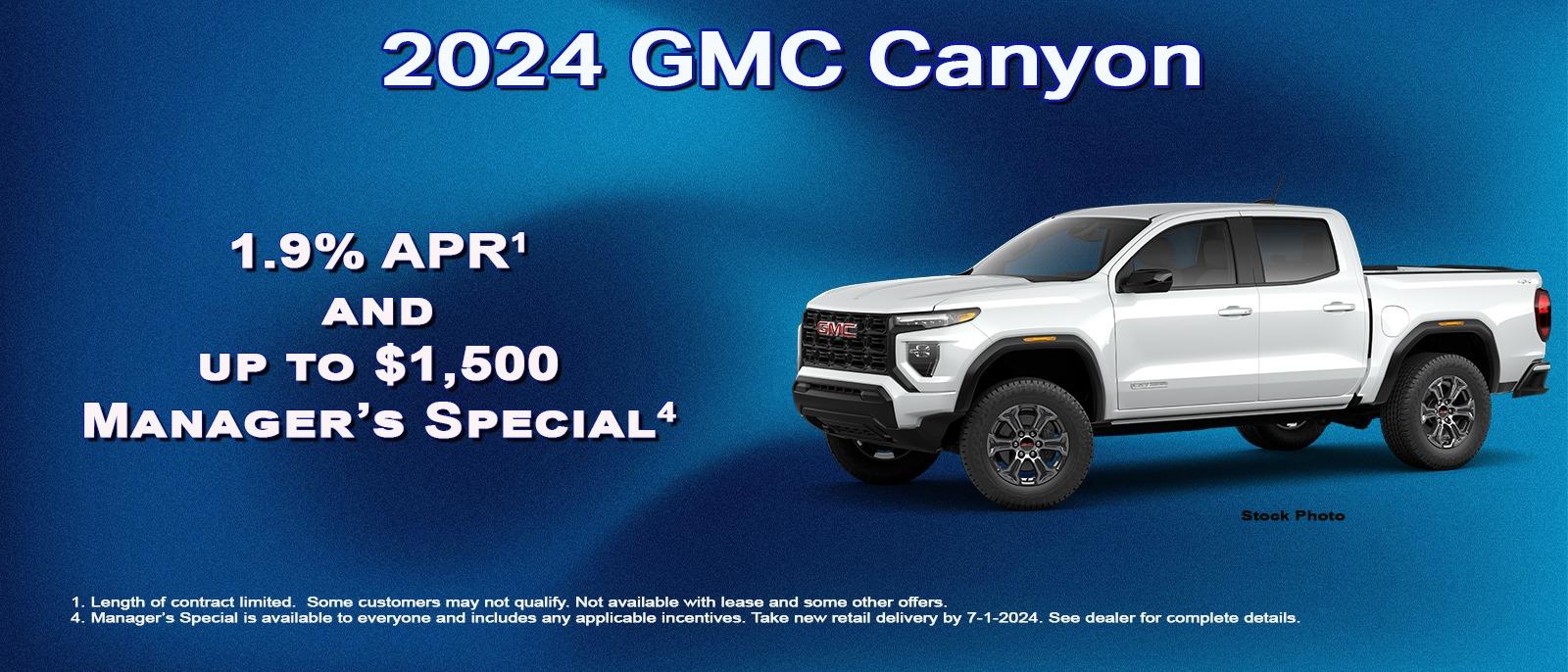 Get your new GMC Canyon now