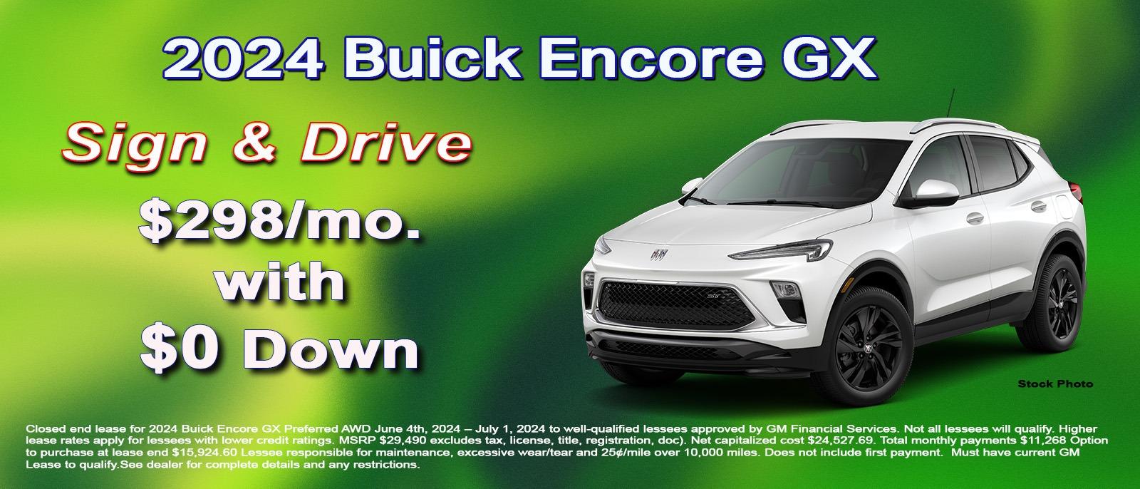 Sign and Drive on your new Buick Encore GX