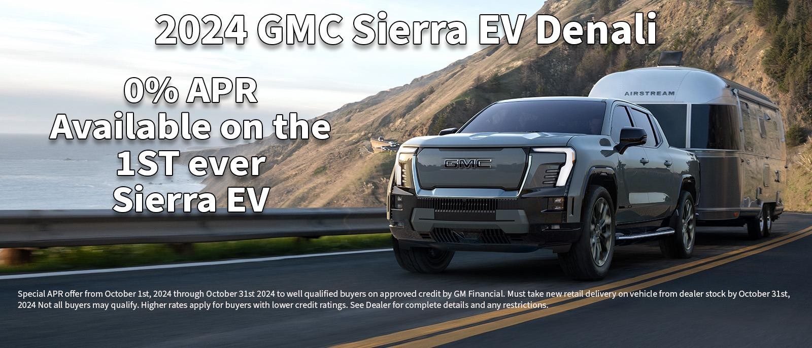 Get 0% APR on your new GMC Sierra EV