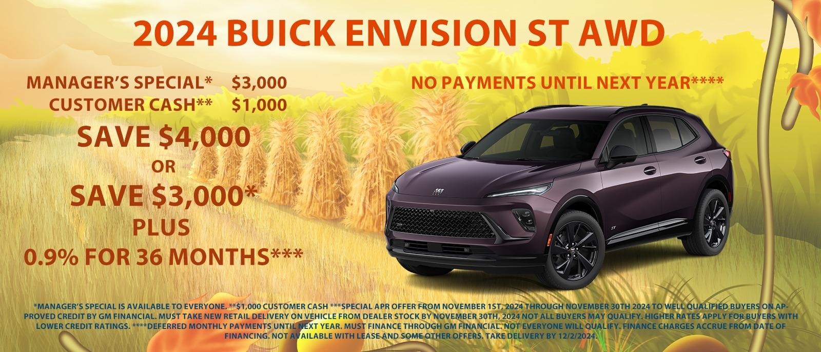 Save up to $4000 on your new Envision