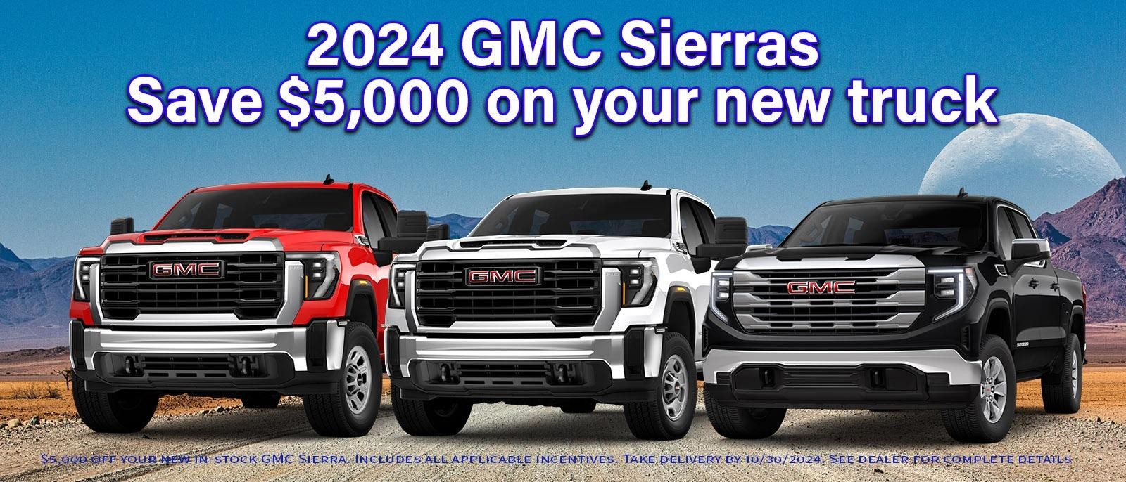 Save $5000 on your new Sierra