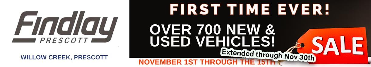 RED TAG SALE! FIRST TIME EVER! OVER 700 NEW & USED VEHICLES! EXTENDED THROUGH NOVEMBER 30TH 