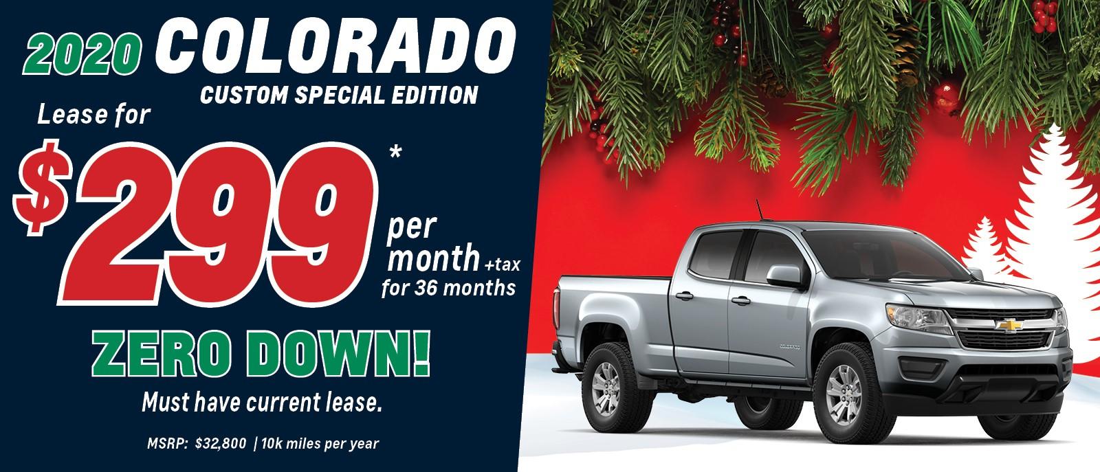 LEASE THE 2020 COLORADO FOR ONLY $299 PER MONTH!