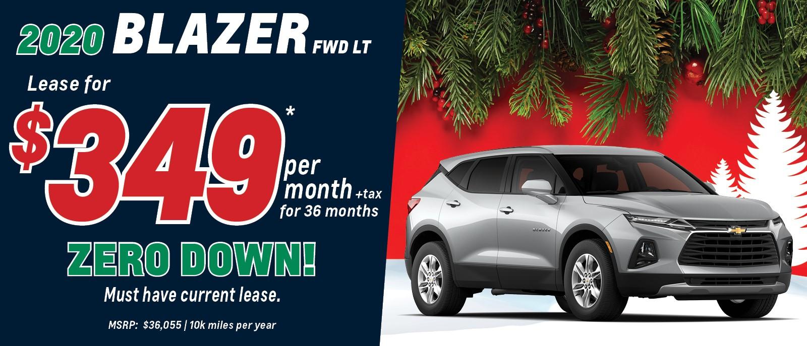 LEASE THE 2020 BLAZER FOR ONLY $349 PER MONTH!