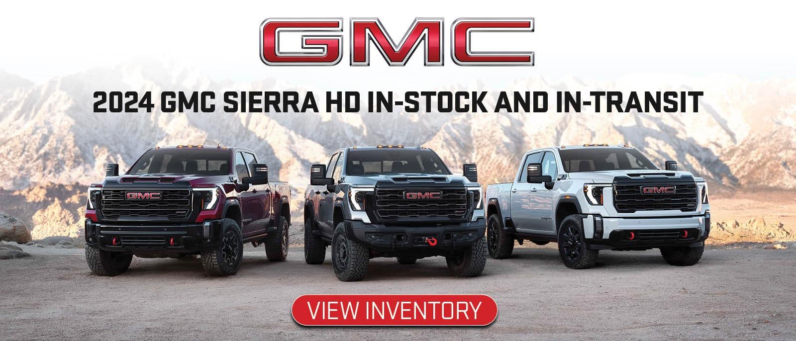 2024 GMC Sierra HD in-stock & in-transit inventory