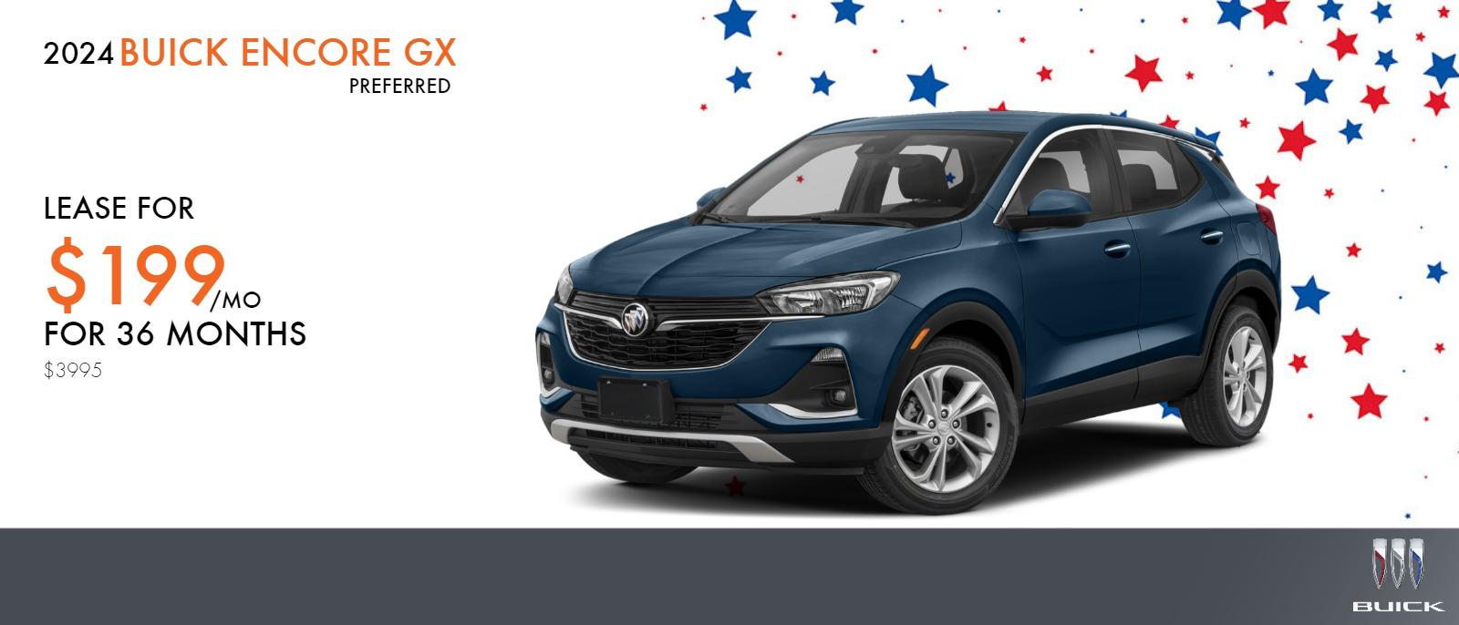 2024 BUICK ENCORE GX PREFERRED FWD
$199 | 36 MONTHS | $3995