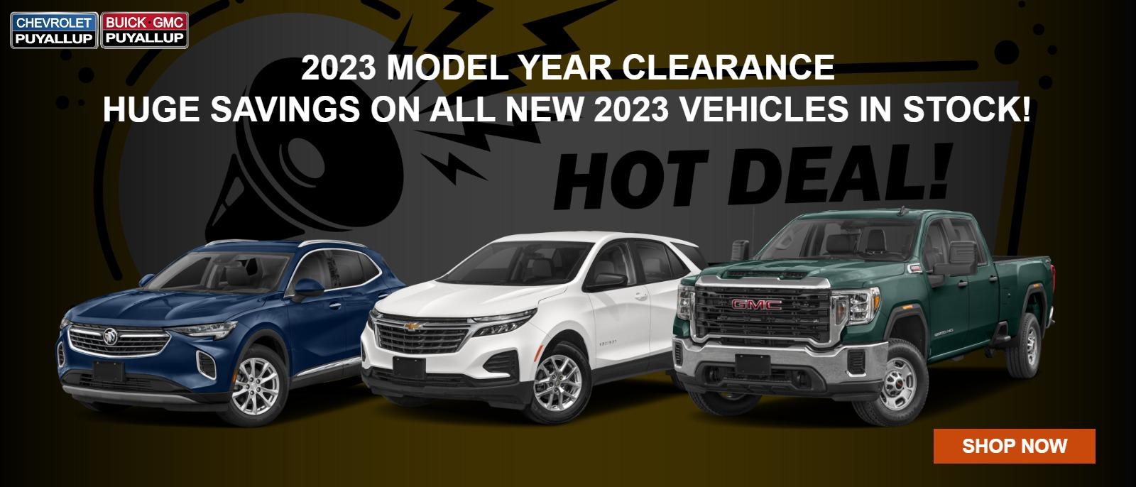 2023 Model Year End Sale Event
Huge savings on all New 2023 vehicles in stock!