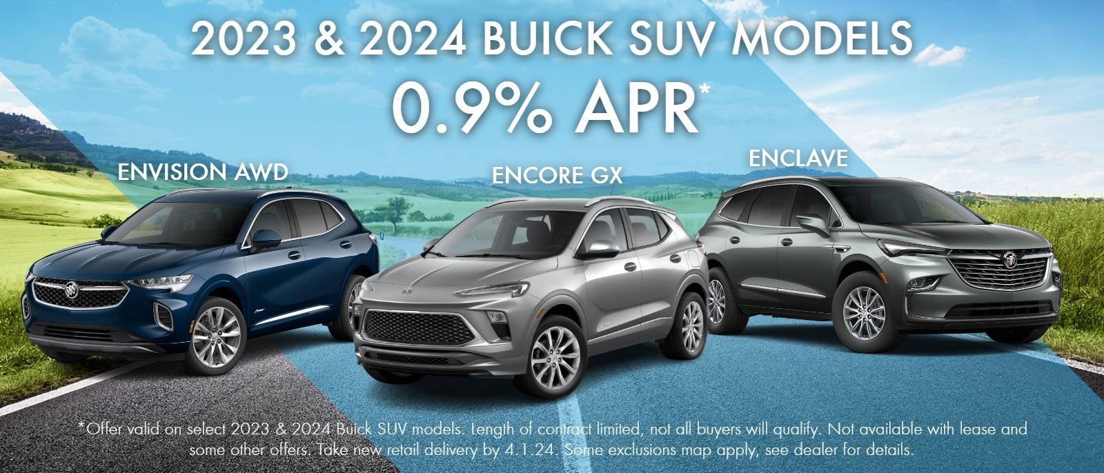 2023 & 2024 Buick Models
0.9% APR