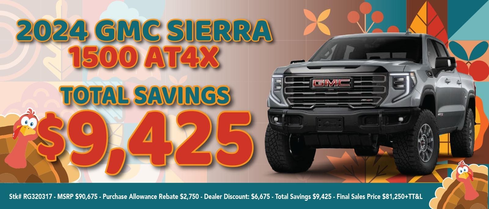 2024 SIERRA 1500 AT4X OFFERS AT BLAKE FULENWIDER IN EASTLAND, TX