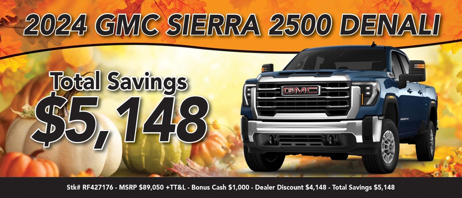 2024 GMC Sierra 2500 Denali
Total Savings $5,148