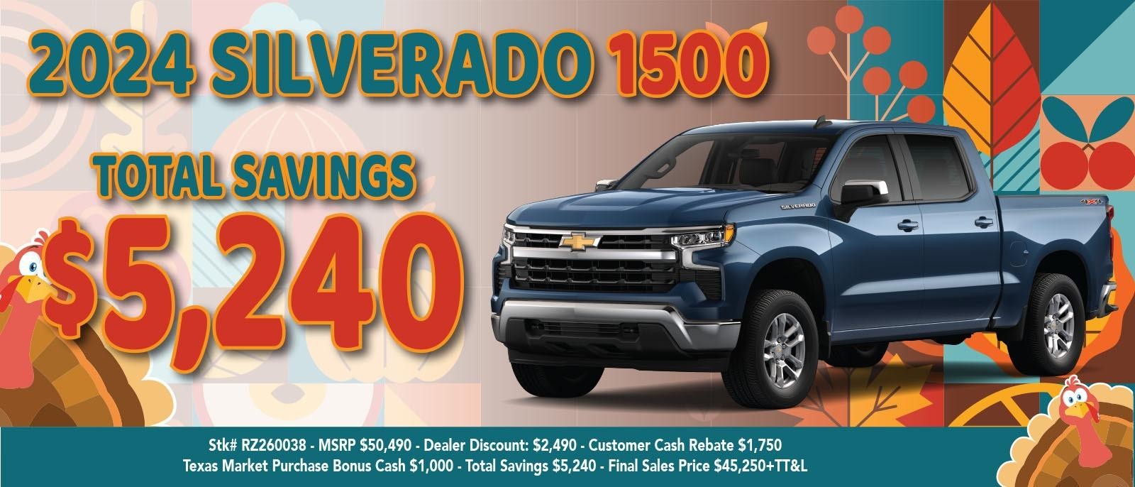 2024 SILVERADO 1500 OFFERS AT BLAKE FULENWIDER IN EASTLAND, TX