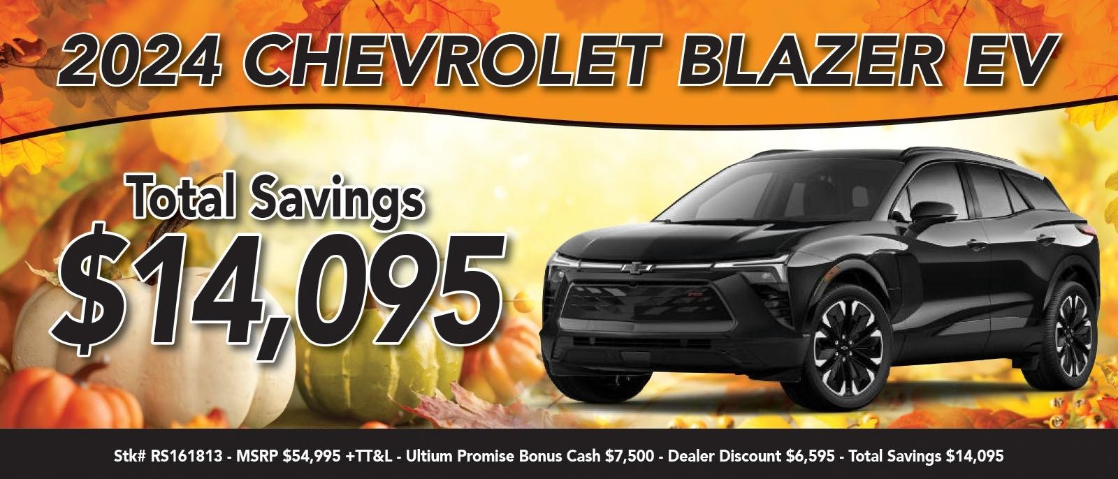 2024 Chevrolet Blazer EV
Total Savings $14,095