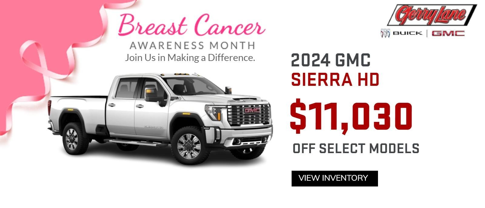 2024 Sierra HD - $9500 Off Select Models