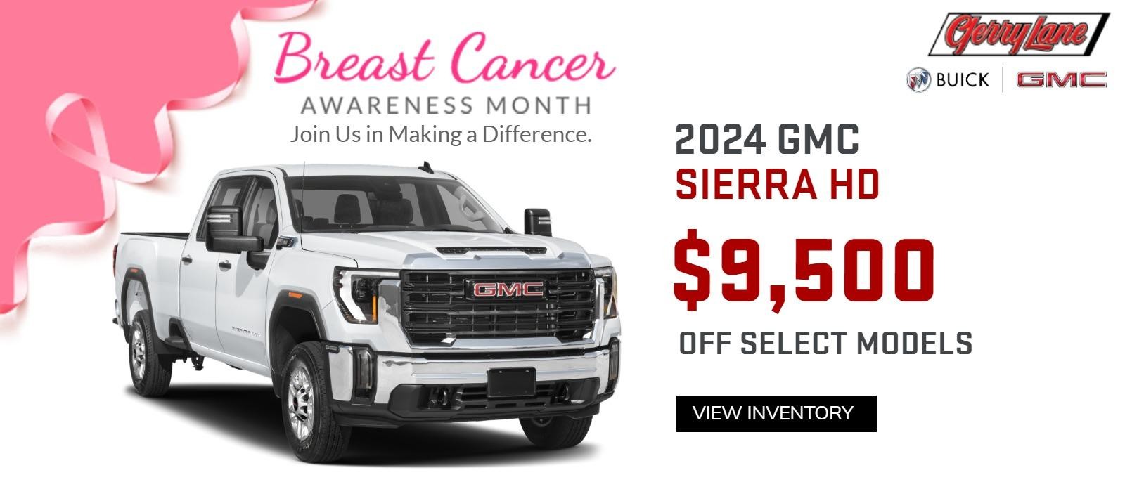 2024 Sierra HD - $9500 Off Select Models