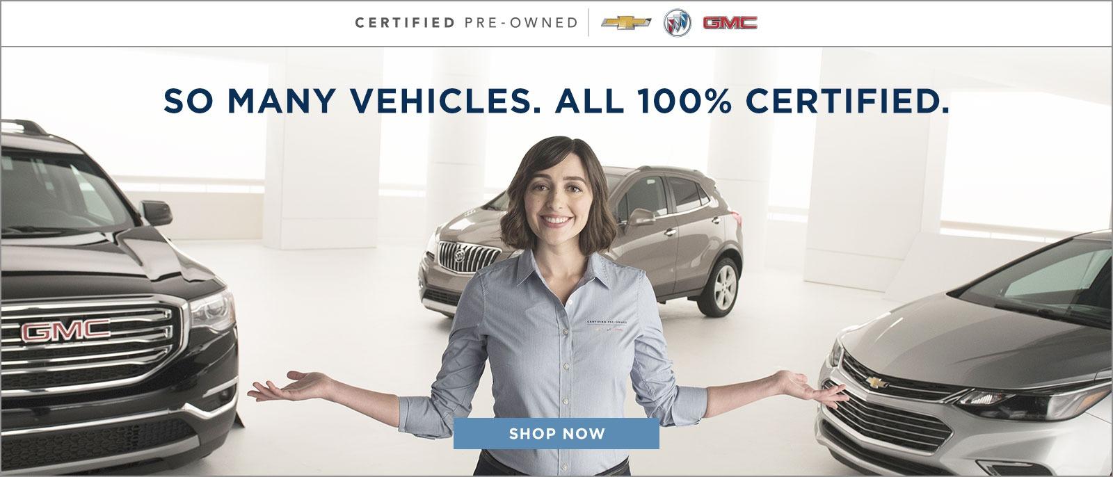 Certified pre-owned | So many vehicles. All 100% Certified