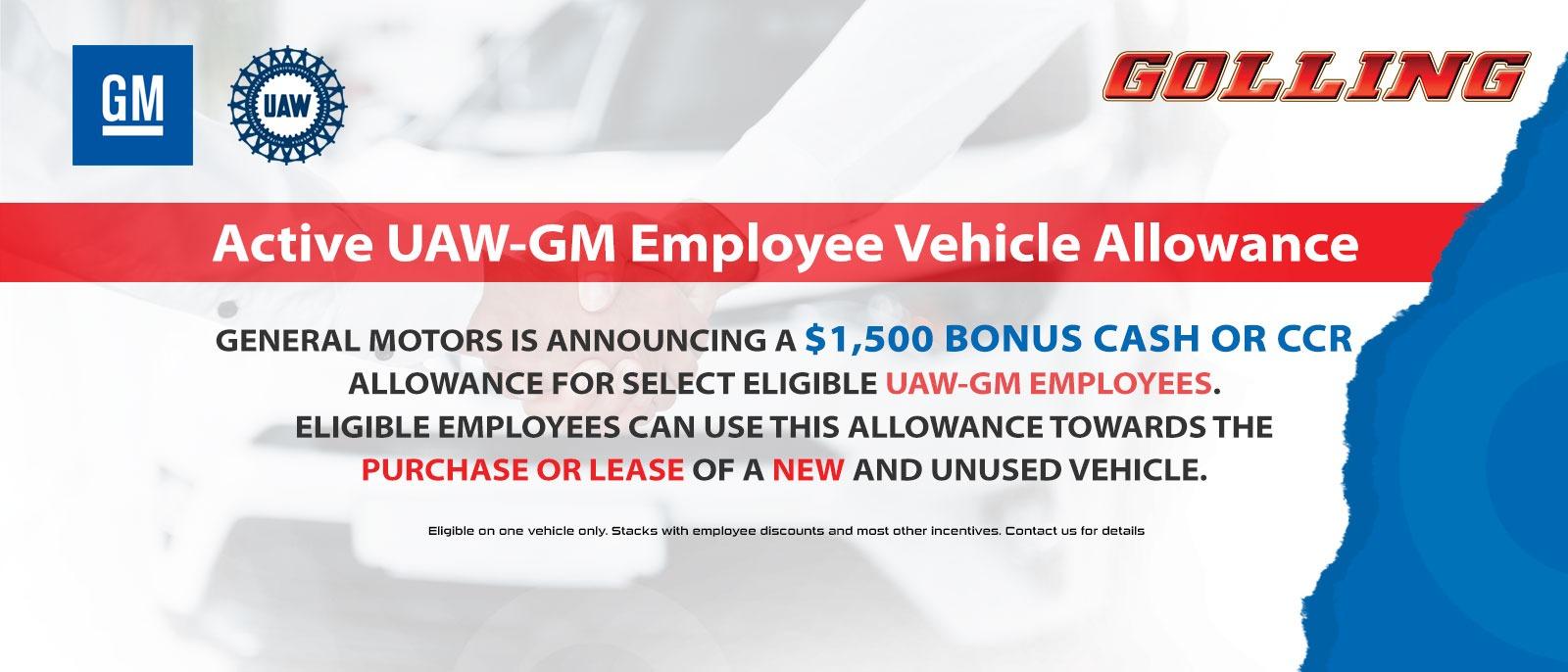 UAW -GM Employee Allowance Program