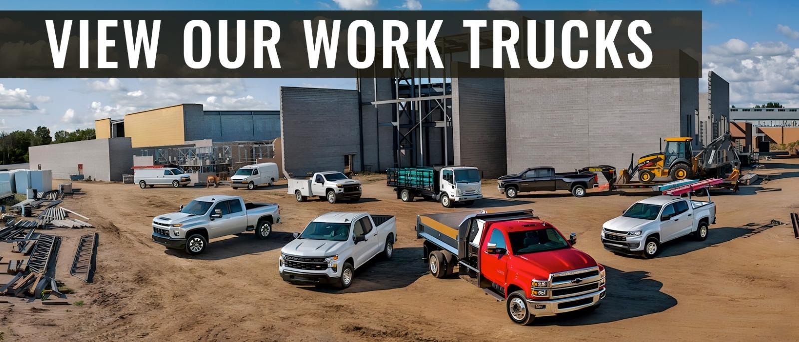 View Our Work Trucks