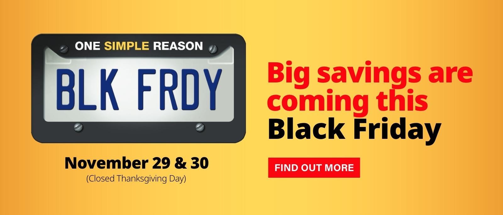 Gunn Chevrolet Black Friday sales offer teaser