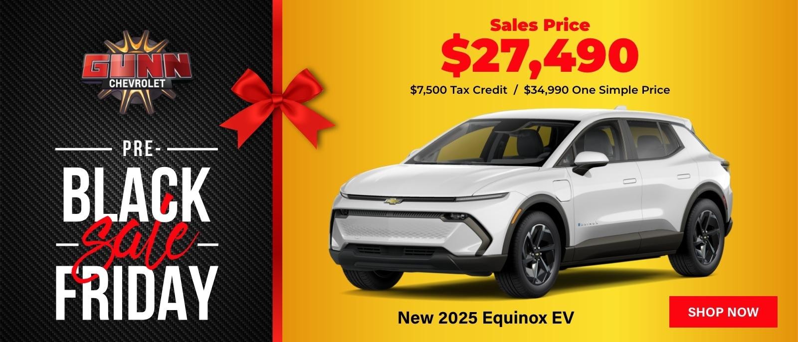 Gunn Chevrolet 2024 Equinox EV sales offer for November