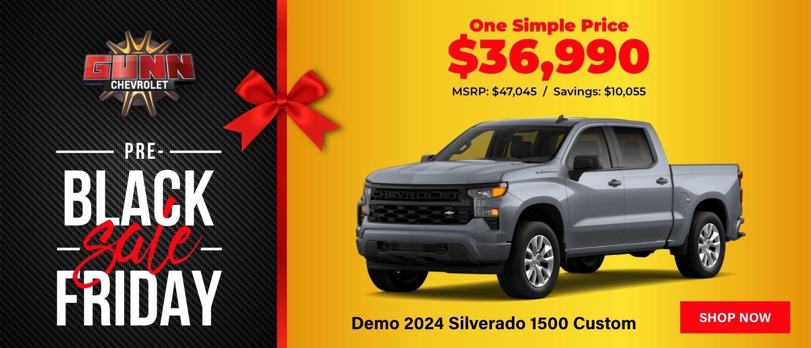 Gunn Chevrolet Demo 2024 Silverado 1500 sales offer for November