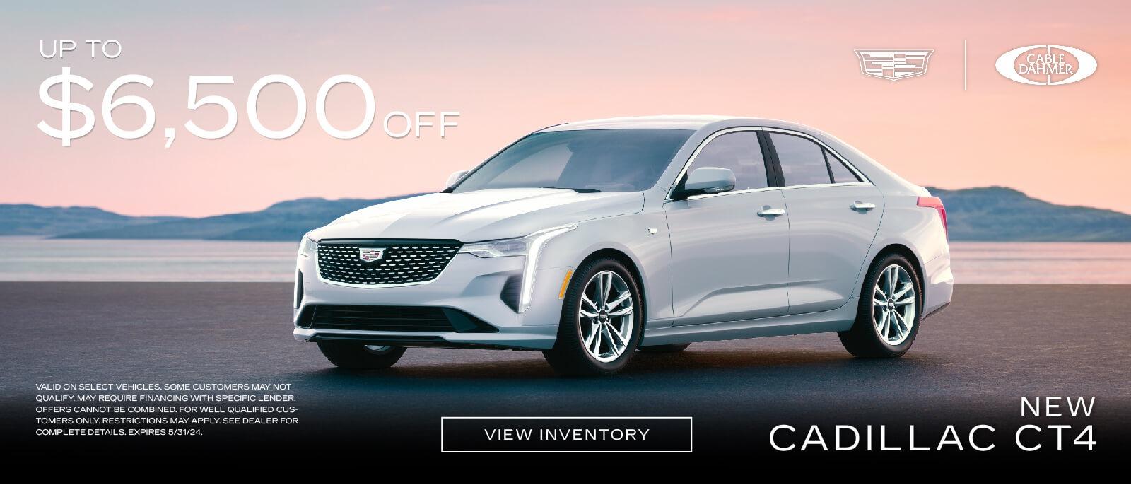 New Cadillac CT4 get up to $6,500 off