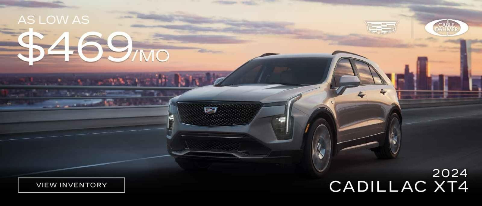 Shop the 2024 Cadillac XT4 for as low as $469 per month