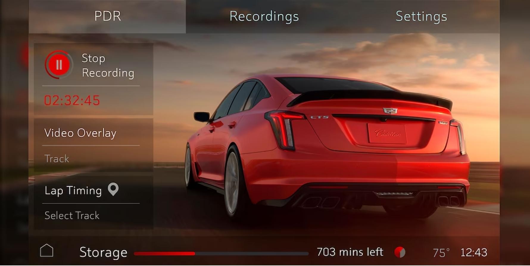 CT5-V Performance Recording