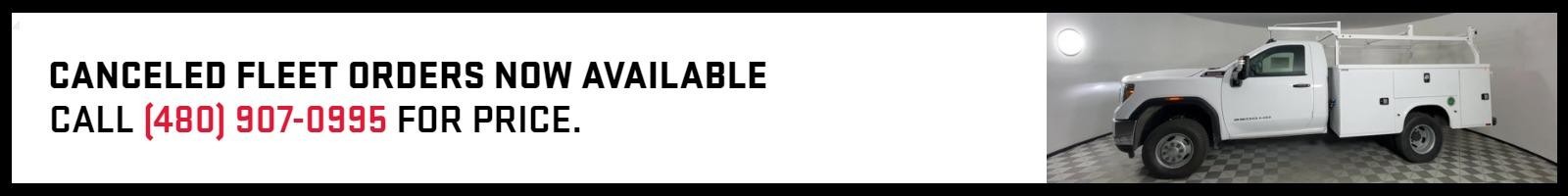 Canceled Fleet Orders Now Available Call (480) 907-0995 For Price.