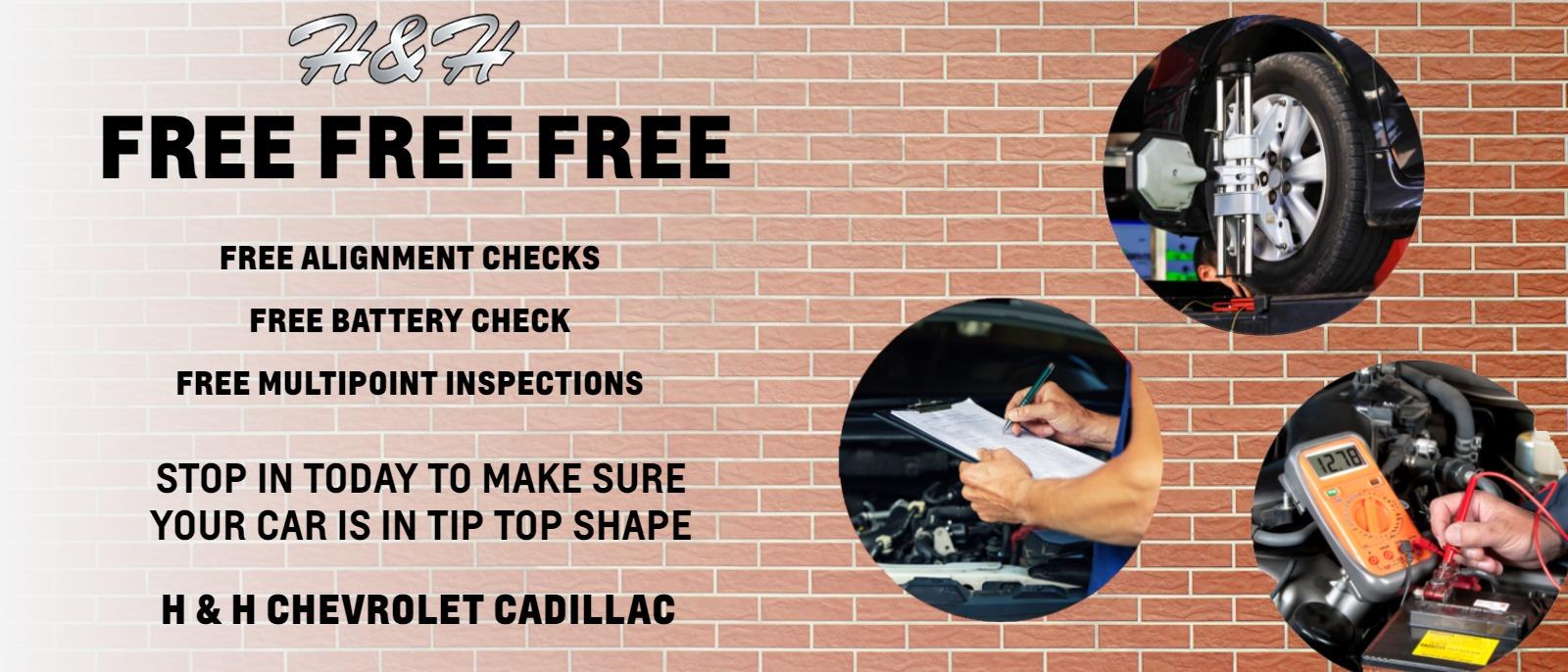 Stop in today to make sure your car is in tip top shape